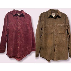 The Territory Ahead Green and Red Overshirts L/T